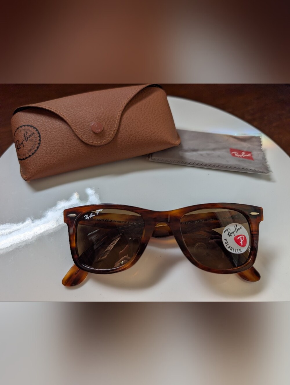 Ray-Ban Brown Tortoiseshell Wayfarer Sunglasses